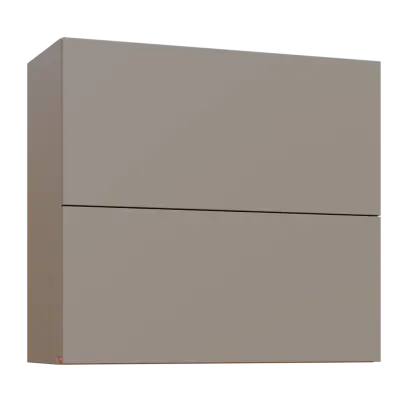 MHCHVV - 8D horní skříňka, 2 výklopy, 730x800x300, taupe hnědá, profil béžově růžový