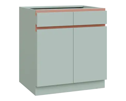 MHCS - 8DZ2 spodní skříňka, 2-dveřová, 2-zásuvková, 920x800x600, šedozelinkavá, profil béžově růžový MHCS - 8DZ2 spodní skříňka, 2-dveřová, 2-zásuvková, 920x800x600, šedozelinkavá, profil béžově růžový