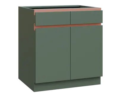 MHCS - 8DZ2 spodní skříňka, 2-dveřová, 2-zásuvková, 920x800x600, agáve zelená, profil béžově růžový MHCS - 8DZ2 spodní skříňka, 2-dveřová, 2-zásuvková, 920x800x600, agáve zelená, profil béžově růžový