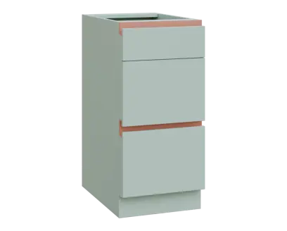 MHCS - 4Z33 spodní skříňka, 3-zásuvková, 920x400x600, šedozelinkavá, profil béžově růžový MHCS - 4Z33 spodní skříňka, 3-zásuvková, 920x400x600, šedozelinkavá, profil béžově růžový