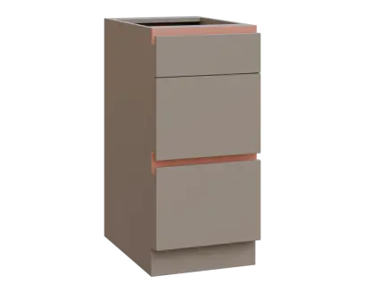 MHCS - 4Z33 spodní skříňka, 3-zásuvková, 920x400x600, taupe hnědá, profil béžově růžový MHCS - 4Z33 spodní skříňka, 3-zásuvková, 920x400x600, taupe hnědá, profil béžově růžový