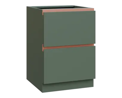 MHCS - 6Z22 spodní skříňka, 2-zásuvková, 920x600x600, agáve zelená, profil béžově růžový