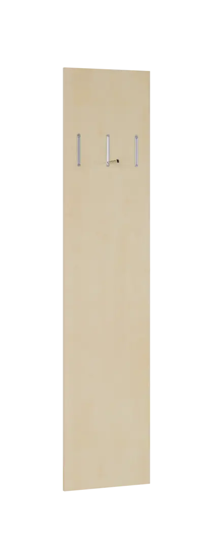 FLIPPO 01 stěna věšáková 400x18x1800 mm, 3-háček, bříza světlá