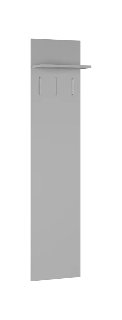 FLIPPO 02 stěna věšáková 400x220x1800 mm, 3-háček, šedá