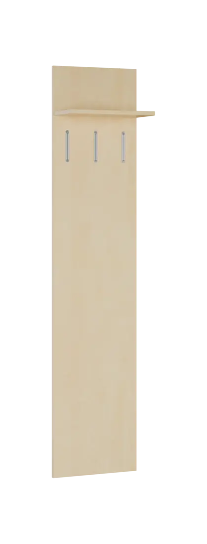 FLIPPO 02 stěna věšáková 400x220x1800 mm, 3-háček, bříza světlá