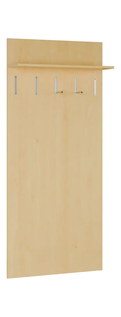 FLIPPO 03 stěna věšáková 800x220x1800 mm, 5-háček, javor horský