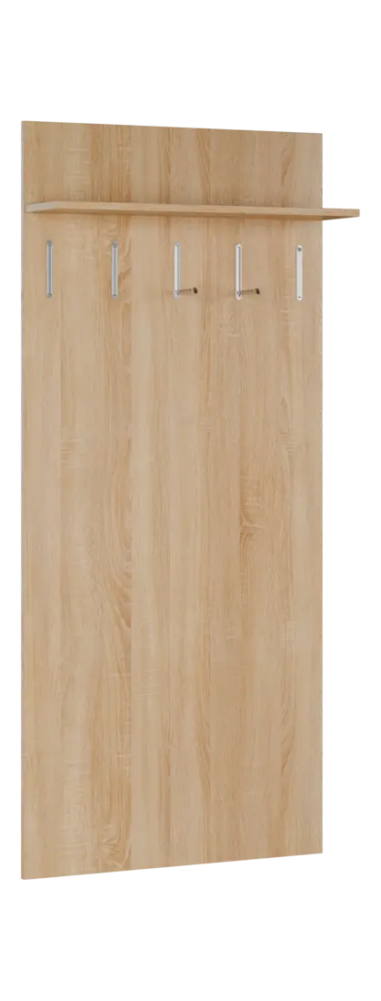 FLIPPO 03 stěna věšáková 800x220x1800 mm, 5-háček, dub bardolino