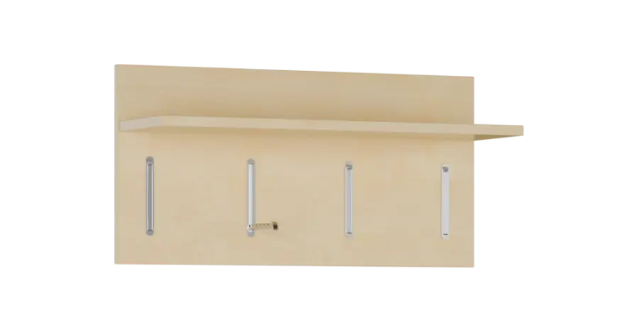 FLIPPO 07 stěna věšáková 700x220x350 mm, 4-háček, bříza světlá