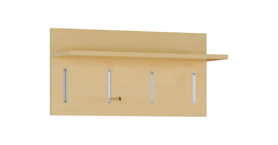 FLIPPO 07 stěna věšáková 700x220x350 mm, 4-háček, javor horský