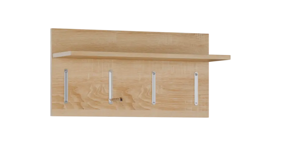 FLIPPO 07 stěna věšáková 700x220x350 mm, 4-háček, dub bardolino