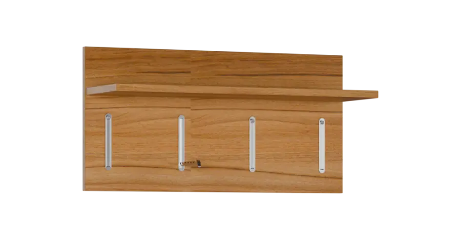FLIPPO 07 stěna věšáková 700x220x350 mm, 4-háček, ořech světlý