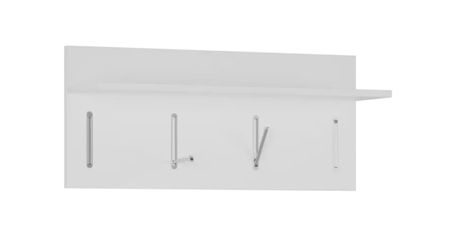 FLIPPO 08 stěna věšáková 800x220x350 mm, 4-háček, bílá