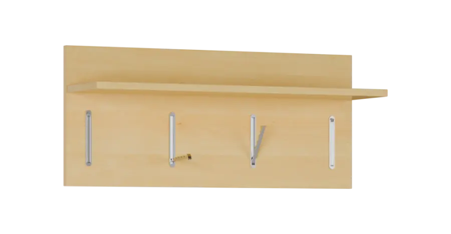 FLIPPO 08 stěna věšáková 800x220x350 mm, 4-háček, javor horský