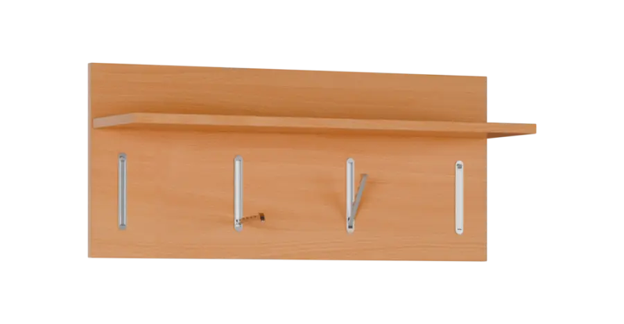 FLIPPO 08 stěna věšáková 800x220x350 mm, 4-háček, buk royal