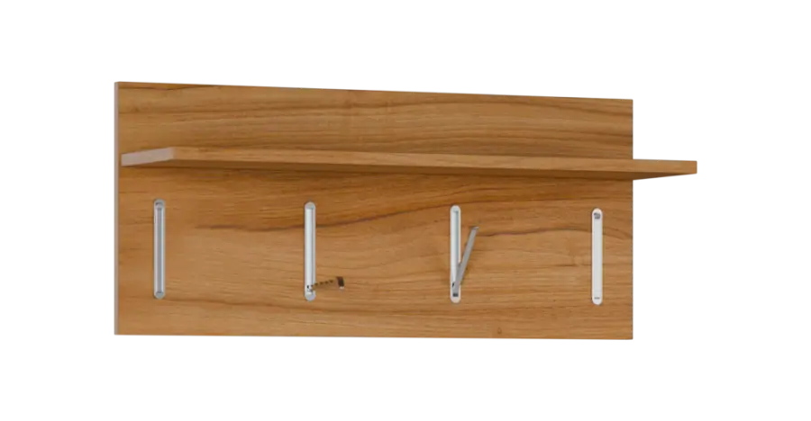 FLIPPO 08 stěna věšáková 800x220x350 mm, 4-háček, ořech světlý