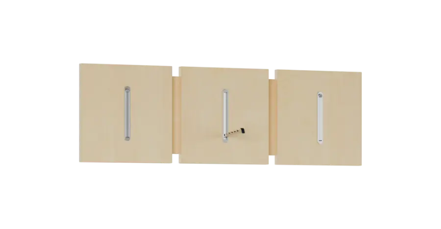 FLIPPO 11 stěna věšáková 800x36x350 mm, 3-háček, bříza světlá
