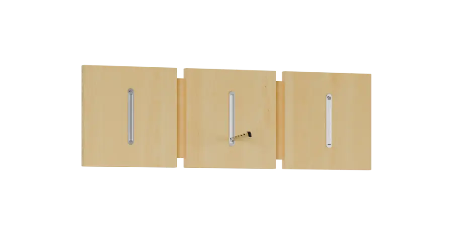 FLIPPO 11 stěna věšáková 800x36x350 mm, 3-háček, javor horský