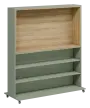 RGMK 1664 kancelářská skříň pro TV, 1800x1600x600, kolečka, vodní