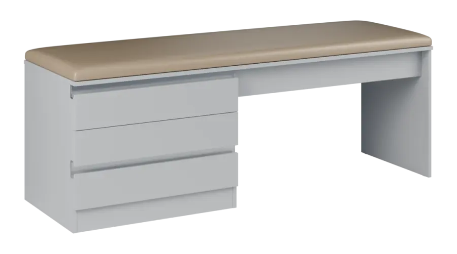 MEDI HIDE 303 lehátko vyšetřovací, 710x1910x600 mm, šedá, koženka P20 latte