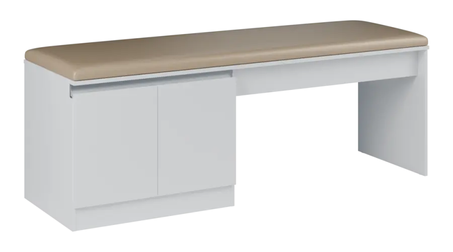 MEDI HIDE 202 lehátko vyšetřovací, 710x1910x600 mm, bílá, koženka P20 latte