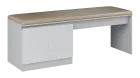 MEDI HIDE 202 lehátko vyšetřovací, 710x1910x600 mm, korpus šedý, dvířka bílá, koženka P20 latte