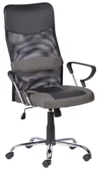 ENRIKO židle kancelářská, MESH černá/šedá