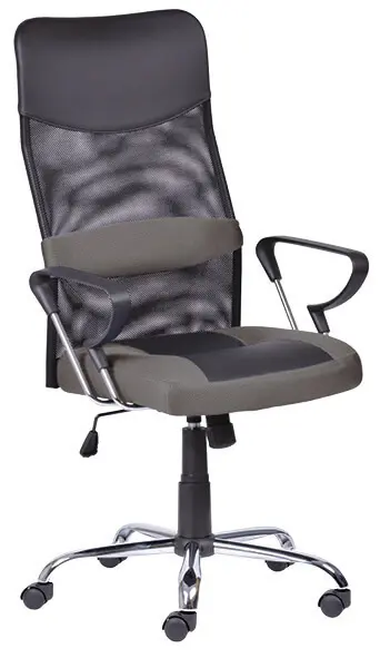 ENRIKO židle kancelářská, MESH černá/šedá