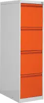 JP - 400 NEW kartotéka 4-zásuvková, 1330x390x620 mm, šedá/oranžová