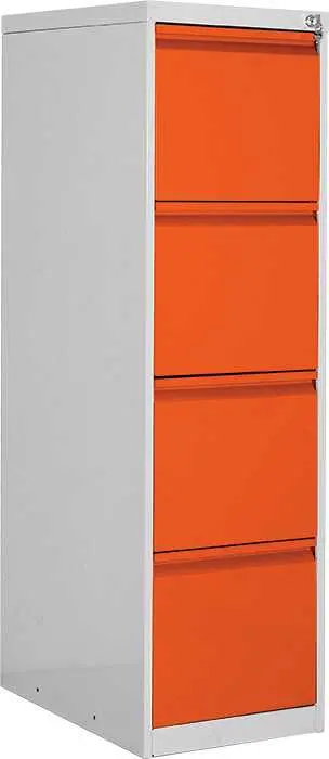 JP - 400 NEW kartotéka 4-zásuvková, 1330x390x620 mm, šedá/oranžová