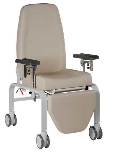 MEDI FLEX 02 mobilní křeslo polohovací, odběrové područky PU, béžová