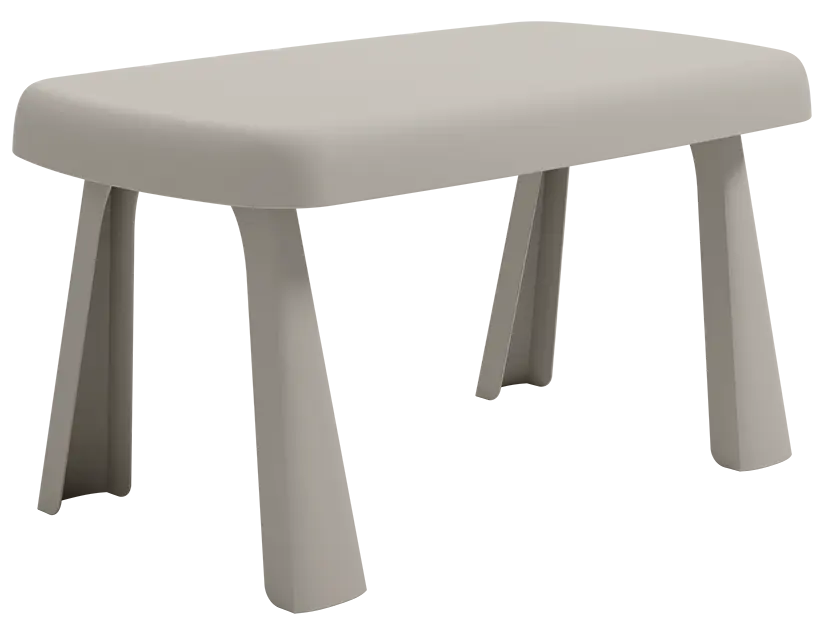 ZAMPA 140, stůl plastový, 1400x800 mm, šedý