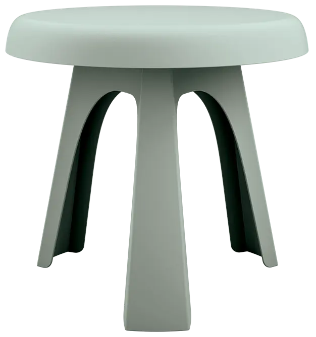 ZAMPA 80, stůl plastový, průměr 800 mm, šedozelený