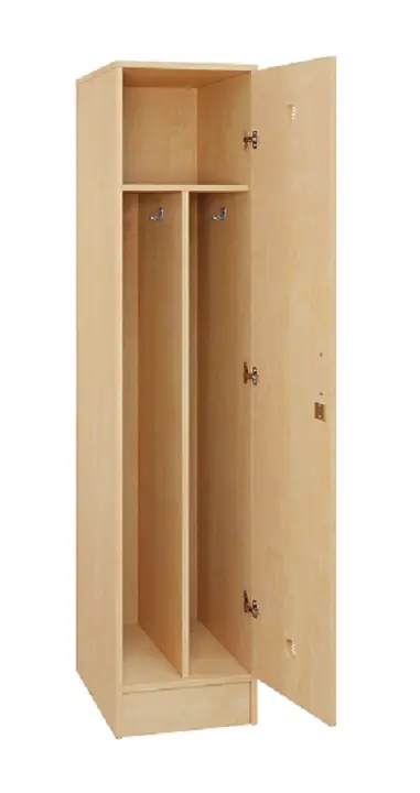 SLS - 41S šatní skříň dřevěná, 1-dveřová, háček, 1800 x 400 x 500, sokl, bříza irská