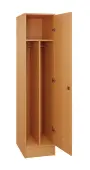 SLS - 41T šatní skříň dřevěná, 1-dveřová, šatní tyč, 1800 x 400 x 500, sokl, buk royal