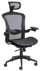 TITAN židle kancelářská, černá, síťovina