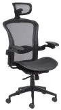 TITAN židle kancelářská, černá, síťovina