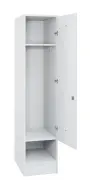 SLS - 44S šatní skříň dřevěná, 1-dveřová, háček, 1800 x 400 x 500, sokl, bílá