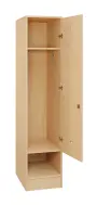 SLS - 44S šatní skříň dřevěná, 1-dveřová, háček, 1800 x 400 x 500, sokl, bříza irská