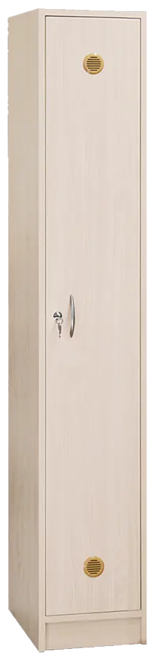 SSL - 180 - 30 šatní skříň dřevěná, 1-dveřová, háček, 1800 x 300 x 500, sokl, bříza irská