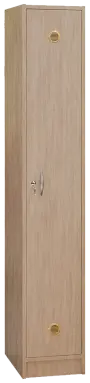 SSL - 180 - 30 šatní skříň dřevěná, 1-dveřová, háček, 1800 x 300 x 500, sokl, dub bardolino