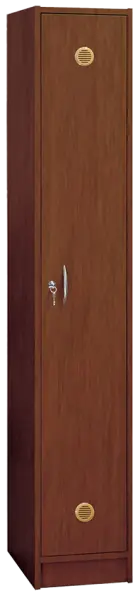 SSL - 180 - 30 šatní skříň dřevěná, 1-dveřová, háček, 1800 x 300 x 500, sokl, ořech královský