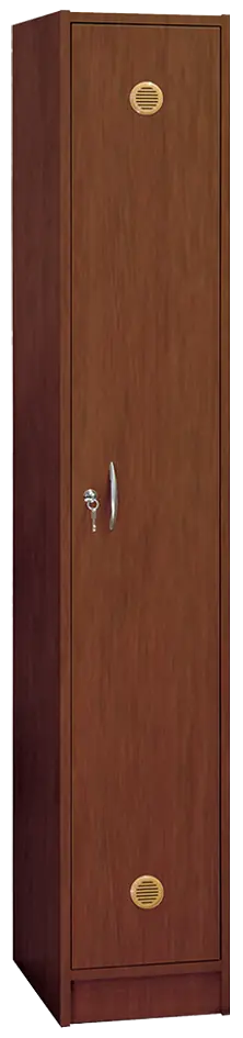 SSL - 180 - 30 šatní skříň dřevěná, 1-dveřová, háček, 1800 x 300 x 500, sokl, ořech královský