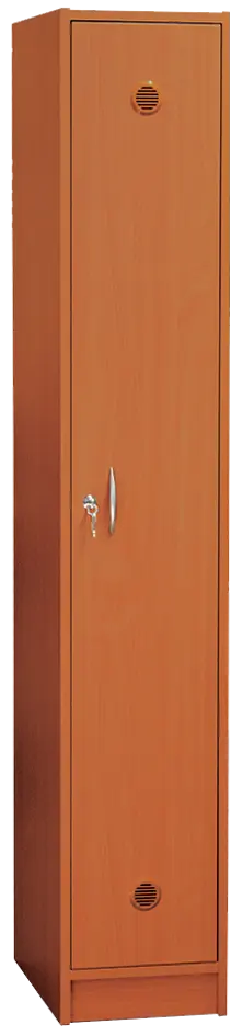 SSL - 180 - 30 šatní skříň dřevěná, 1-dveřová, háček, 1800 x 300 x 500, sokl, třešeň šumavská