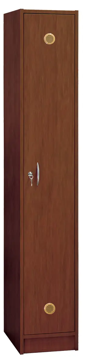 SSL - 180 - 40 šatní skříň dřevěná, 1-dveřová, háček, 1800 x 400 x 500, sokl, ořech královský