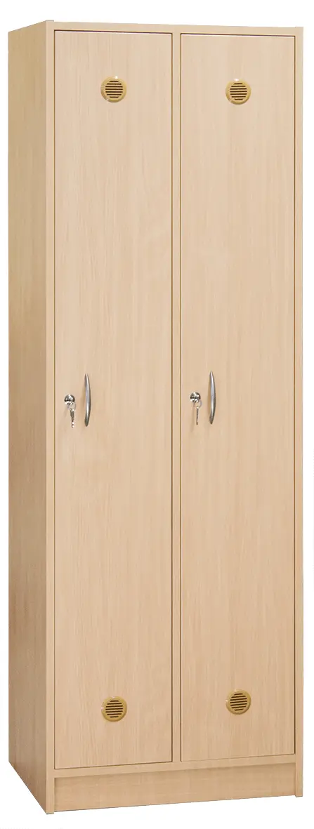 SSL - 180 - 60 šatní skříň dřevěná, 2-dveřová, háček, 1800 x 600 x 500, sokl, javor horský