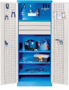 SDZ - 01 skříň dílenská, šedo/modrá  RAL 5015/7001