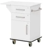 VIZITA 01 D mobilní vozík vizitový, korpus bílý, čílka bílá