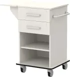 VIZITA 01 N mobilní vozík vizitový, korpus šedý, čílka šedá