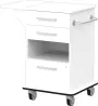 VIZITA 02 N mobilní vozík vizitový, korpus bílý, čílka bílá