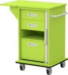 VIZITA 02 R mobilní vozík vizitový, korpus jarní zeleň, čílka jarní zeleň